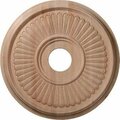 Dwellingdesigns 16 in. OD x 1.12 in. P Carved Berkshire Ceiling Medallion- Maple DW2958140